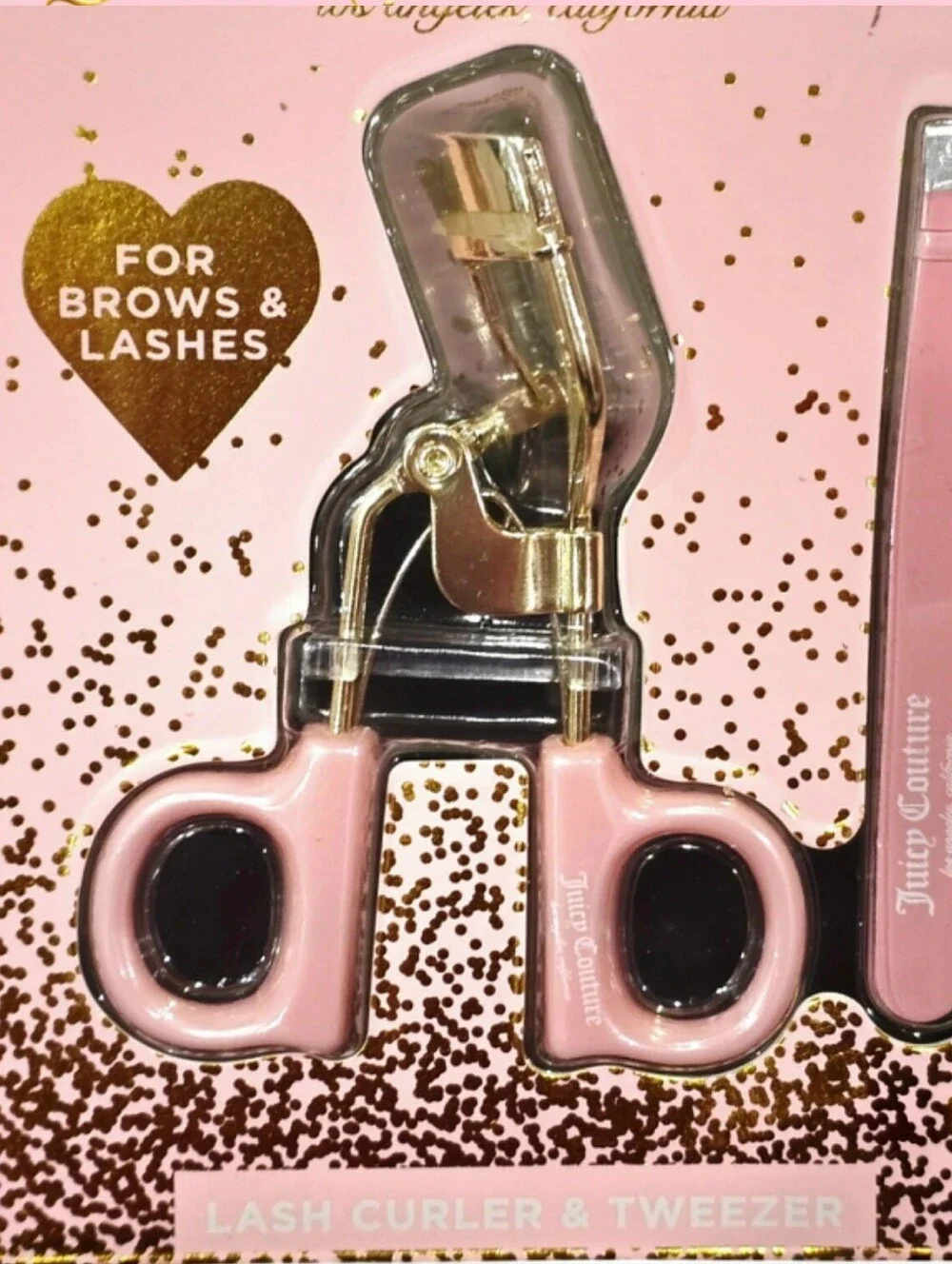 Juicy Couture Lash Curler & Tweezer Duo- Light Pink